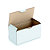 RAJA Boîte d'expédition blanche en carton simple cannelure - L.20 x l.10 x H.10 cm - Lot de 50 - 1