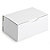 RAJA Boîte d'expédition blanche en carton simple cannelure - L.25 x l.15 x H.10 cm - Lot de 50 - 2