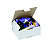 RAJA Boîte d'expédition blanche en carton simple cannelure - L.25 x l.20 x H.10 cm - Lot de 50 - 1
