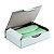 RAJA Boîte d'expédition blanche en carton simple cannelure - L.int. 24 x l.17 x H.5 cm - Lot de 50 - 1