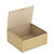 RAJA Boîte d'expédition brune en carton simple cannelure - L.33 x l.25 x H.8 cm - Lot de 50 - 1