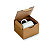 RAJA Boîte d'expédition brune en carton simple cannelure - L.int. 12 x l.10 x H.8 cm - Lot de 50 - 1