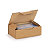 RAJA Boîte d'expédition en carton simple cannelure brun -  24 x 17 x 5 cm - Lot de 50 - 1