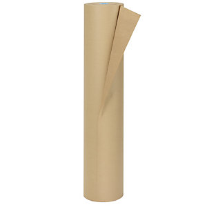 RAJA Bobina papel kraft marrón 100% reciclado, 70gr, 100 cm x 300 m (ancho x largo) 21,4 kg