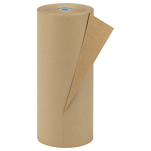 RAJA Bobina papel kraft marrón 100% reciclado, 72gr, 50 cm x 300 m (ancho x largo) 10,7 kg