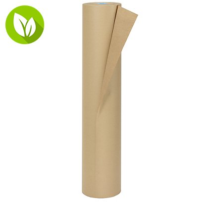 RAJA Bobina papel kraft marrón-beige 100% reciclado 70gr 100 cm x 300 m 21,4 kg