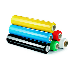 RAJA Bobine de film emballage étirable manuel cast - 45 cm x 300 m - Epaisseur 23 microns - Bleu - Lot de 6 RAJA Bobine de film emballage étirable manuel cast - 45 cm x 300 m - Epaisseur 23 microns - Bleu - Lot de 6