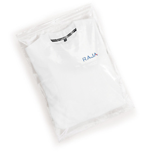 RAJA Bolsa de plástico transparente cierre zip, 40 x 60 cm (ancho x alto) RAJA Bolsa de plástico transparente cierre zip, 40 x 60 cm (ancho x alto)