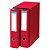 RAJA Box de 2 archivadores de palanca, A4, Lomo 75 mm, Capacidad 500 hojas, Cartón resistente recubierto de papel impreso, Rojo - 1