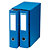 RAJA Box de 2 archivadores de palanca, Folio, Lomo 75 mm, Capacidad 500 hojas, Cartón resistente recubierto de papel impreso, Azul - 1