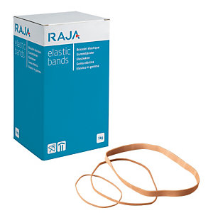 RAJA Bracelet élastique 150 x 10 mm en caoutchouc naturel - Boîte 1 kg