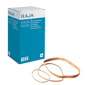 RAJA Bracelet élastique 200 x 2 mm en caoutchouc naturel - Boîte 1 kg