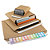 RAJA brown cardboard envelopes with adhesive strip, 440x320mm, pack of 50 - 1