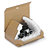 RAJA brown foam postal boxes, 125x100x50mm - 4