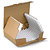 RAJA brown foam postal boxes, 125x100x50mm - 3