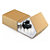 RAJA brown foam slider postal boxes, 275x180x50mm - 1