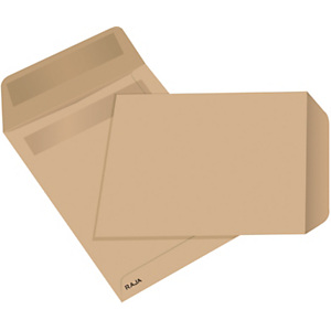 RAJA Busta a sacco, Strip adesivo, 23 x 33 cm (A4), Avana (confezione 25 pezzi) RAJA Busta a sacco, Strip adesivo, 23 x 33 cm (A4), Avana (confezione 25 pezzi)