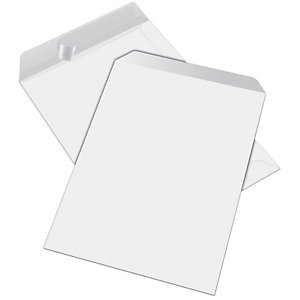 RAJA Busta a sacco, Strip adesivo, 23 x 33 cm (A4), Bianco (confezione 25 pezzi)