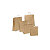 RAJA Busta Shopper, 27 x 37 x 12 cm, Carta Kraft, Avana (confezione 100 pezzi) - 1