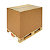 RAJA Caisse américaine carton double cannelure - L.118 x l.78 x H.80 cm - Kraft brun - 1