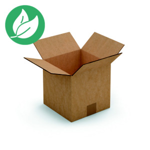 RAJA Caisse américaine carton double cannelure - L.int. 50 x l.50 x h.50 cm - Kraft brun - Lot de 10 RAJA Caisse américaine carton double cannelure - L.int. 50 x l.50 x h.50 cm - Kraft brun - Lot de 10