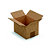 RAJA Caisse américaine carton simple cannelure - L.16 x l.12 x H.11 cm - Kraft brun - Lot de 25 - 2