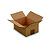 RAJA Caisse américaine carton simple cannelure - L.20 x l.15 x H.9  cm - Kraft brun - Lot de 25 - 2