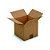 RAJA Caisse américaine carton simple cannelure - L.20 x l.20 x H.20 cm - Kraft brun - Lot de 25 - 2