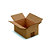 RAJA Caisse américaine carton simple cannelure - L.21,5 x l.15 x H.10,5 cm - Kraft brun - Lot de 25 - 1