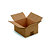 RAJA Caisse américaine carton simple cannelure - L.23 x l.19 x H.12 cm - Kraft brun - Lot de 25 - 1