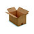 RAJA Caisse américaine carton simple cannelure - L.25 x l.25 x H.25 cm - Kraft brun - Lot de 25 - 1