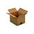 RAJA Caisse américaine carton simple cannelure - L.26 x l.20 x H.18 cm - Kraft brun - Lot de 25 - 2