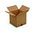 RAJA Caisse américaine carton simple cannelure - L.30 x l.30 x H.30 cm - Kraft brun - Lot de 25 - 2