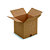 RAJA Caisse américaine carton simple cannelure - L.35 x l.35 x H.35 cm - Kraft brun - Lot de 25 - 1