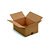 RAJA Caisse américaine carton simple cannelure - L.40 x l.30 x H.18 cm - Kraft brun - Lot de 25 - 1