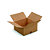 RAJA Caisse américaine carton simple cannelure - L.40 x l.40 x H.20 cm - Kraft brun - Lot de 20 - 2