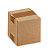 RAJA Caisse américaine carton simple cannelure - L.int. 12 x l.12 x h.12 cm - Kraft brun - Lot de 25 - 2