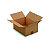 RAJA Caisse américaine carton simple cannelure - L.int. 36 x l.27 x h.16 cm - Kraft brun - Lot de 25 - 1