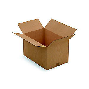 RAJA Caisse américaine carton simple cannelure - L.int. 54 x l.36 x h.32 cm - Kraft brun - Lot de 20 RAJA Caisse américaine carton simple cannelure - L.int. 54 x l.36 x h.32 cm - Kraft brun - Lot de 20