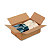 RAJA Caisse américaine carton simple cannelure - L.int. 60 x l.40 x h.20 cm - Kraft brun - Lot de 20 - 1