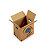 RAJA Caisse de déménagement en carton brun simple cannelure avec poignées - L.int.35 cmx l.27,5 x H.30 cm - Lot de 20 - 1