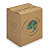 RAJA Caisse de déménagement montage rapide en carton brun double cannelure avec poignées - L.55 x l.35 x H.30 cm - Lot de 20 - 1