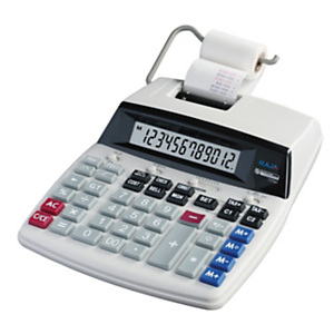 RAJA Calcolatrice stampante D69Plus, 12 cifre, Bianco RAJA Calcolatrice stampante D69Plus, 12 cifre, Bianco