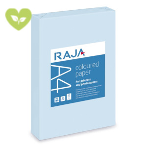 RAJA Carta colorata A4 per fotocopie e stampe, 80 g/m², Azzurro pastello (risma 500 fogli) RAJA Carta colorata A4 per fotocopie e stampe, 80 g/m², Azzurro pastello (risma 500 fogli)