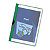 RAJA Chemise à clip métal  couverture en PVC 30 feuilles - Vert - Lot de 25 - 1