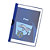 RAJA Chemise à clip métal en PVC - 30 feuilles - Bleu - Lot de 25 - 1