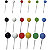 RAJA Chinchetas,15 mm, colores variados, paquete de 100 - 3