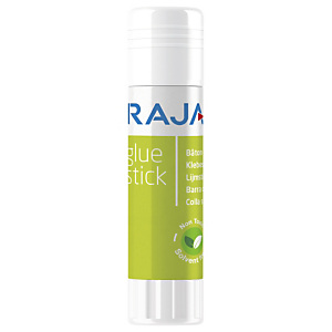 RAJA Colle blanche à base de composants naturels sans solvant non toxique - Bâton de 20 g