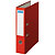RAJA Color Archivador de palanca, Folio, Lomo 80 mm, Capacidad 520 hojas, Cartón recubierto de polipropileno, Rojo - 1