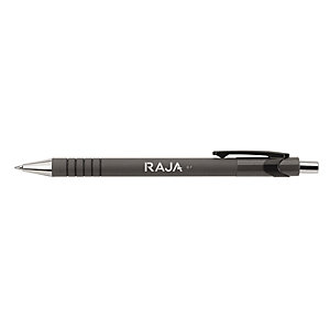 RAJA Confort RT - Stylo bille rétractable pointe moyenne 0,7 mm - Noir